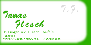 tamas flesch business card